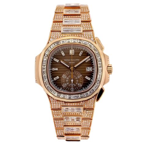 patek philippe nautilus gold diamond|Patek Philippe full diamond watch.